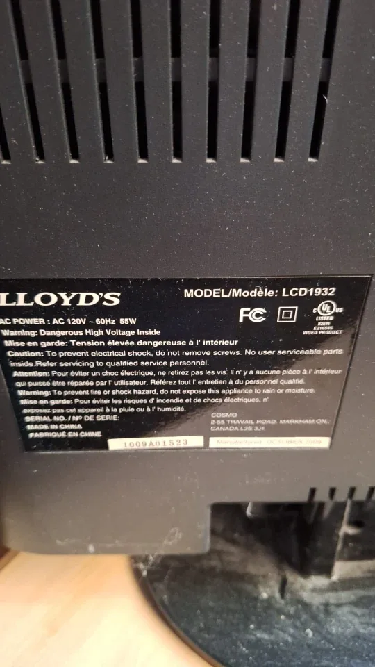 Lloyds LCD1932 TV image indicator(2)