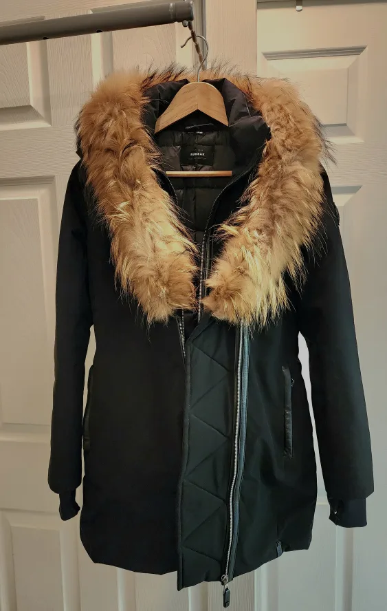 Women's RUDSAK Winter Coat with Fur Trim XS- AUTHENTIC! image indicator(9)