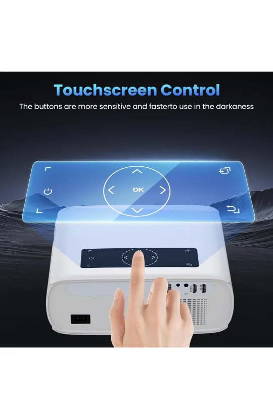 Mini Projector with Bluetooth, WiFi and Mirrorcast image indicator(2)