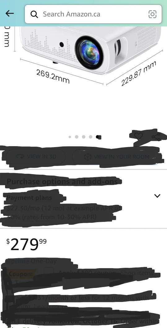 Mini Projector with Bluetooth, WiFi and Mirrorcast image indicator(8)