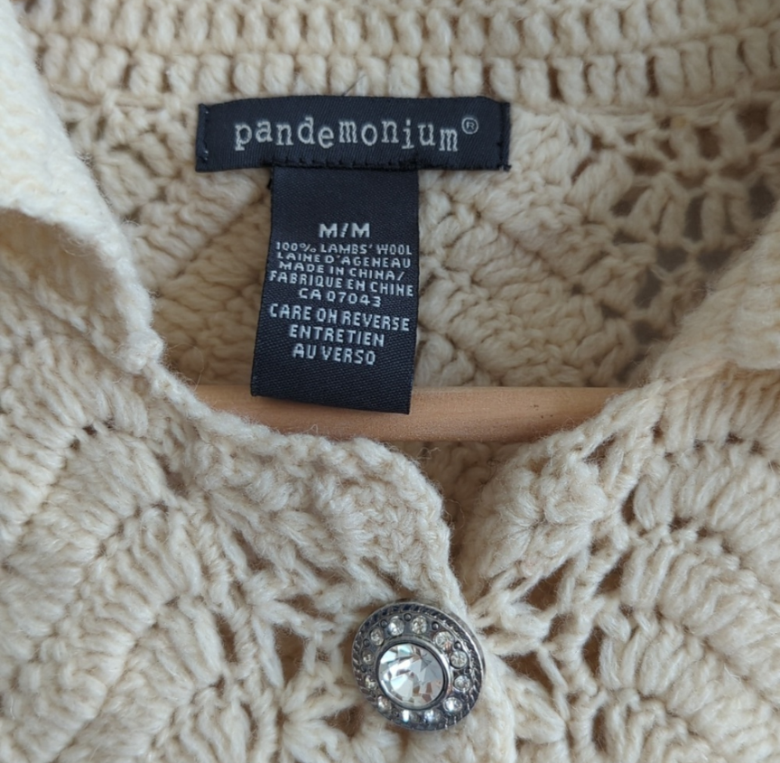 Lambswool and rhinestones Sweater M - photo 3