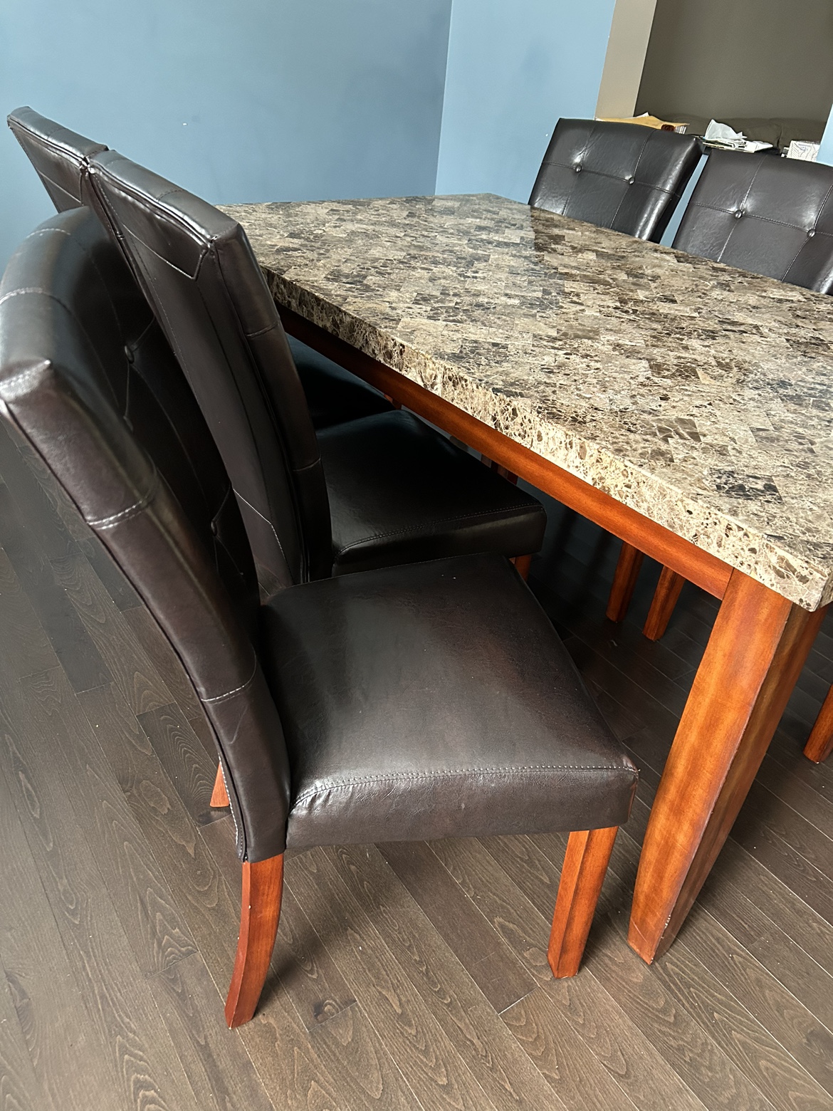 Montibello marble gorgeous dining set (7 pieces) - photo 3