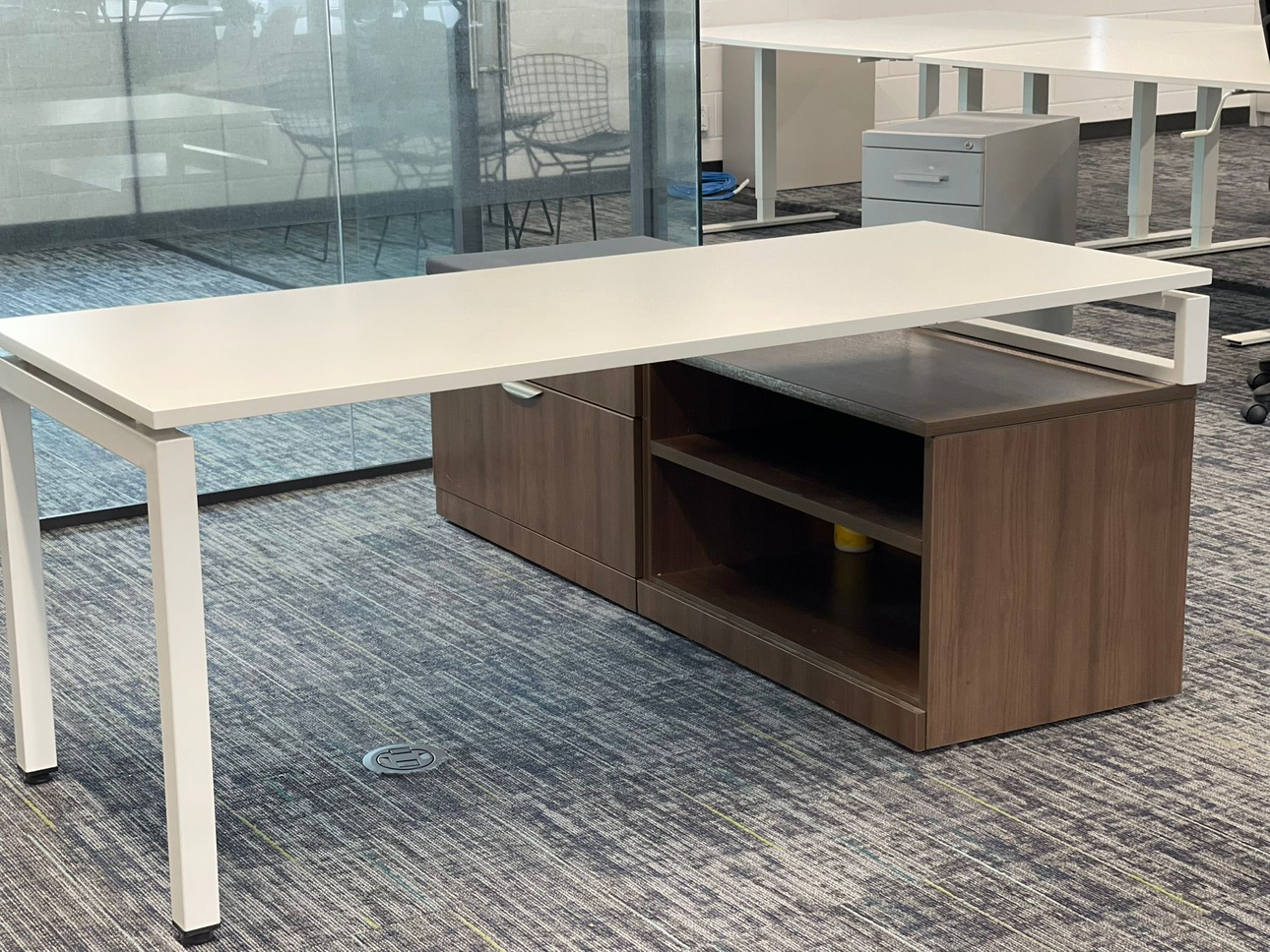 Office Desk with Hutch and Storage - photo 5