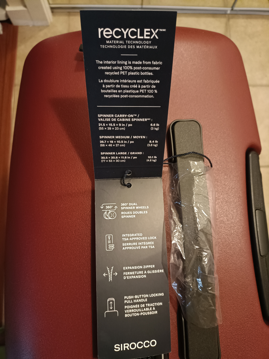 BRAND NEW: Samsonite Sirocco Spinner Large Expandable Luggage - photo 5