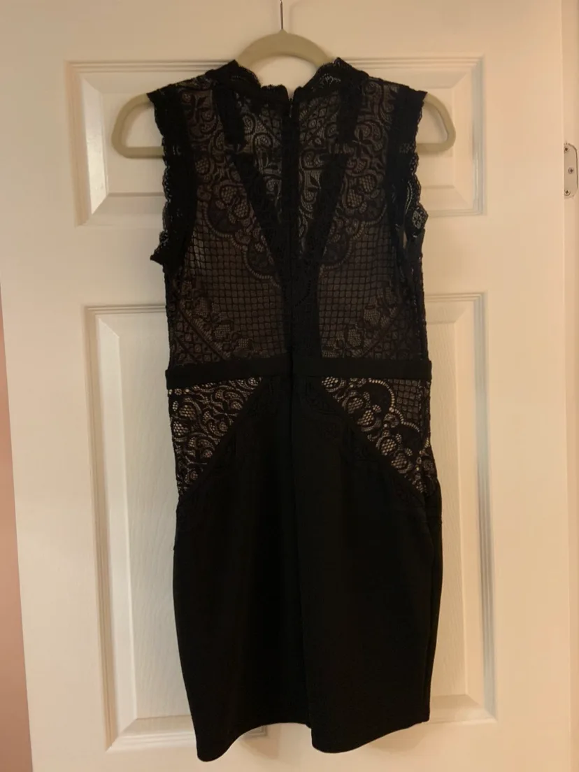 Black Lace Bodycon Dress image indicator(2)