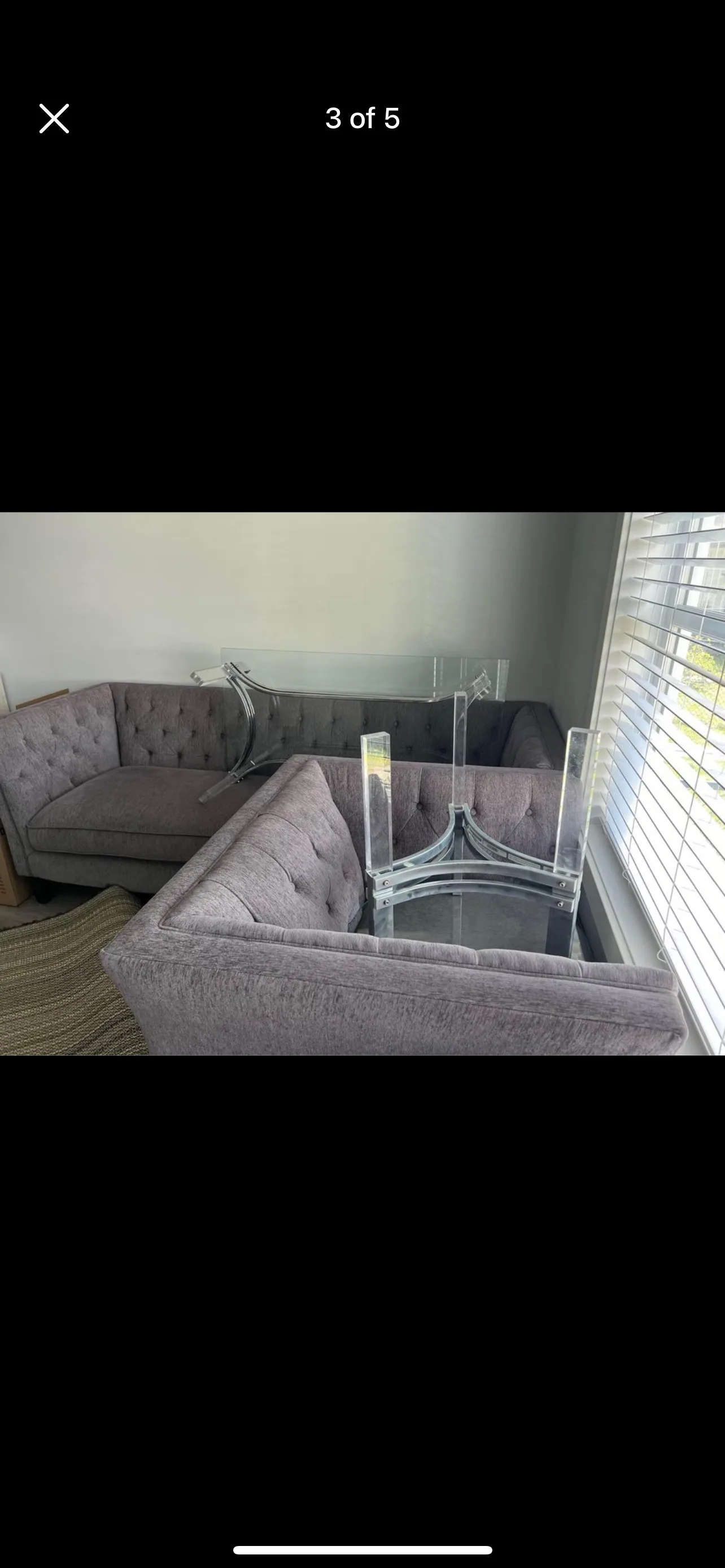 Grey Sectional Sofa- Need this gone ASAP image indicator(2)