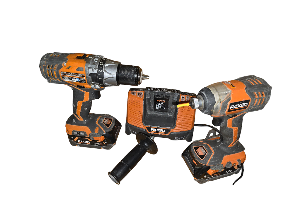 RIDGID 18V Cordless Drill/Driver and Impact Driver Combo Kit