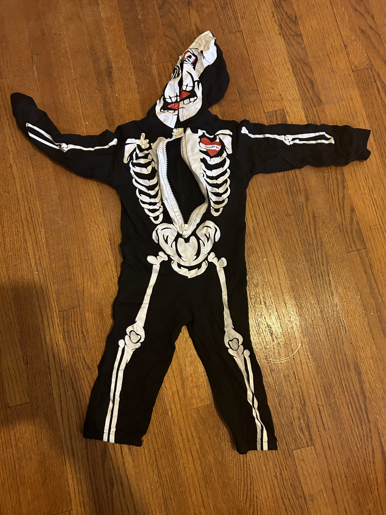 Skeleton Costume - 2 years old