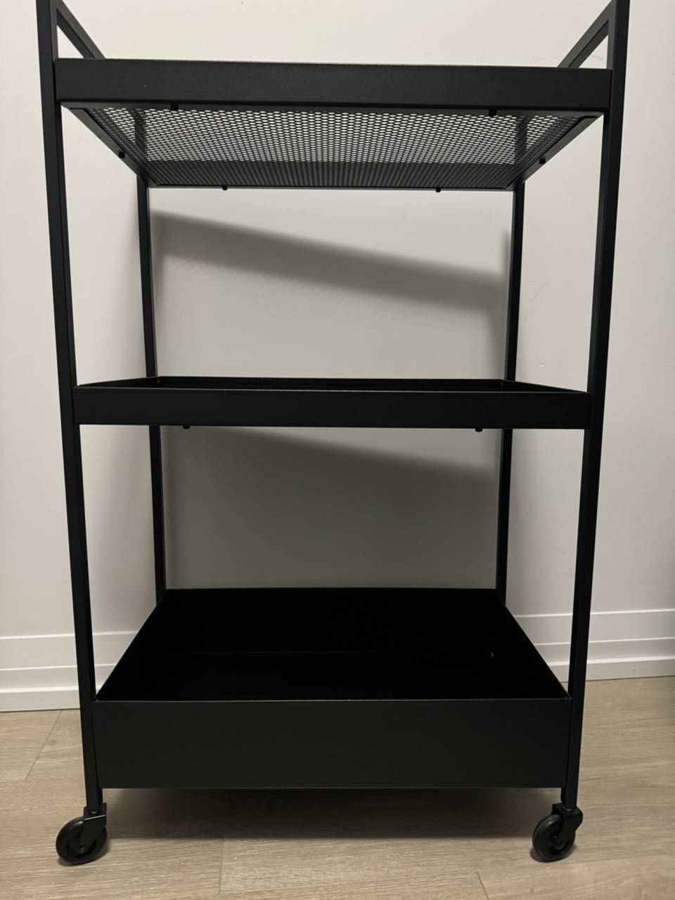 Black Rolling Cart