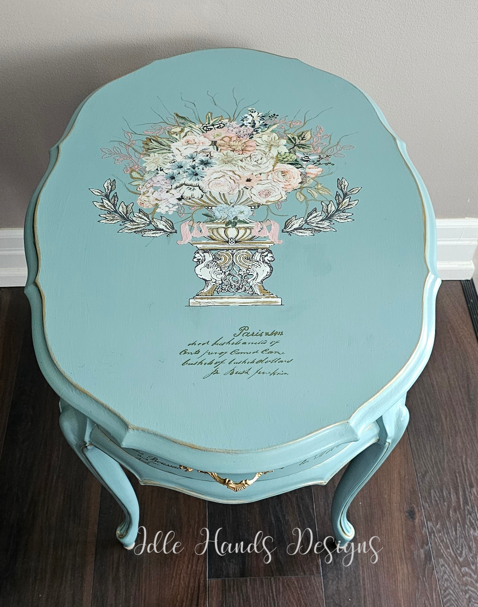 Custom Designed - Calming Blue Accent Table - photo 5