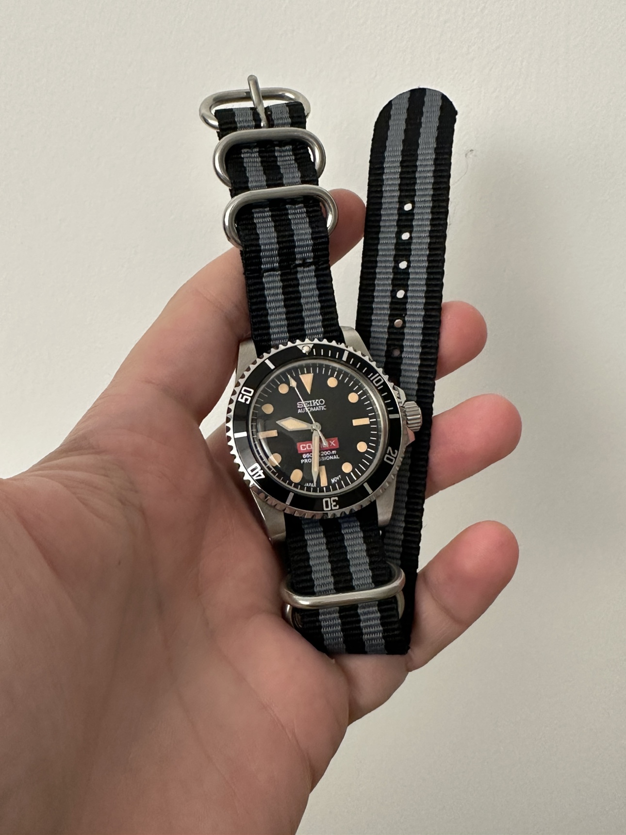 Seiko submariner mod automatic watch - photo 5