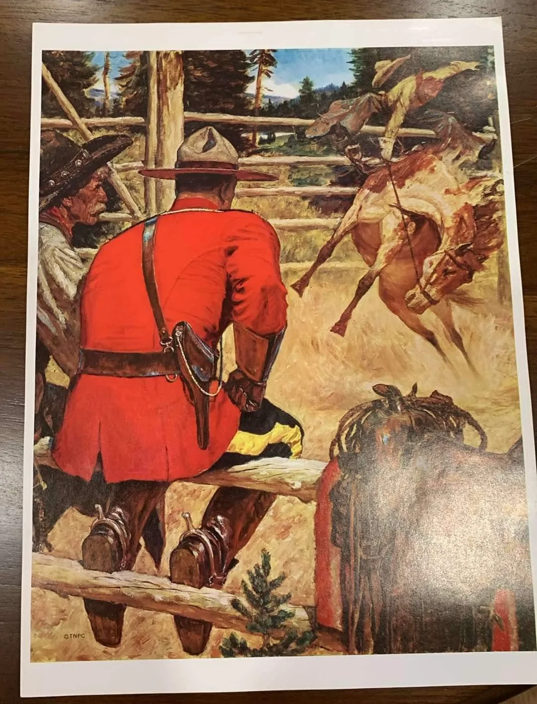 Mountie Prints by Arnold Friberg for The Northwest Paper Company image indicator(6)