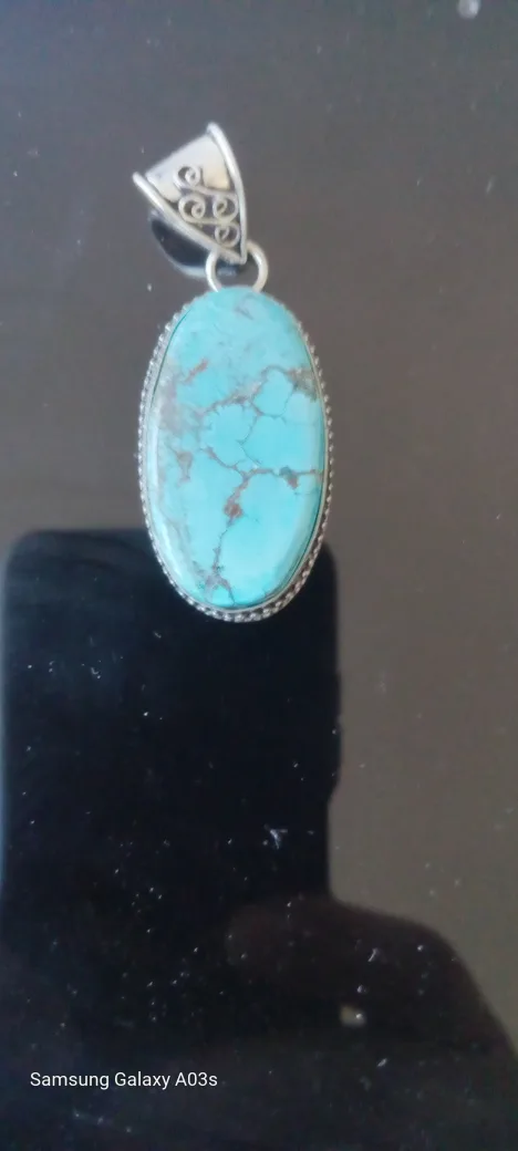 925 Silver Turquoise Pendant image indicator(3)