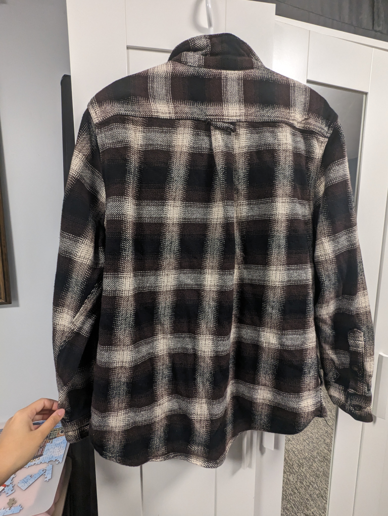 Black, White and Grey Flannel Shirt - photo 2