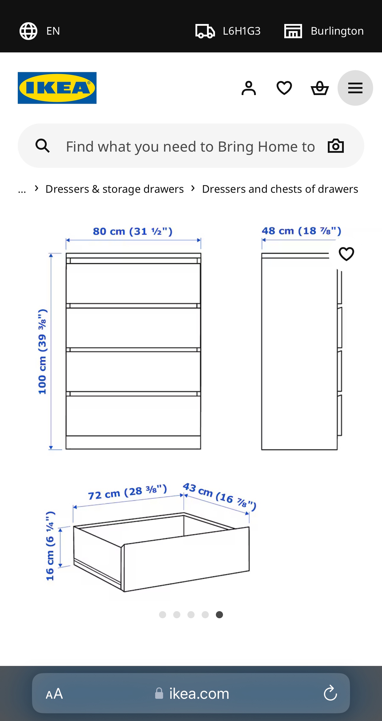 IKEA MALM 4-Drawer Dresser - photo 3