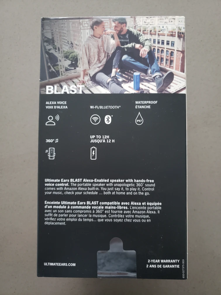 Ultimate Ears BLAST Alexa-Enabled Portable Speaker - photo 2