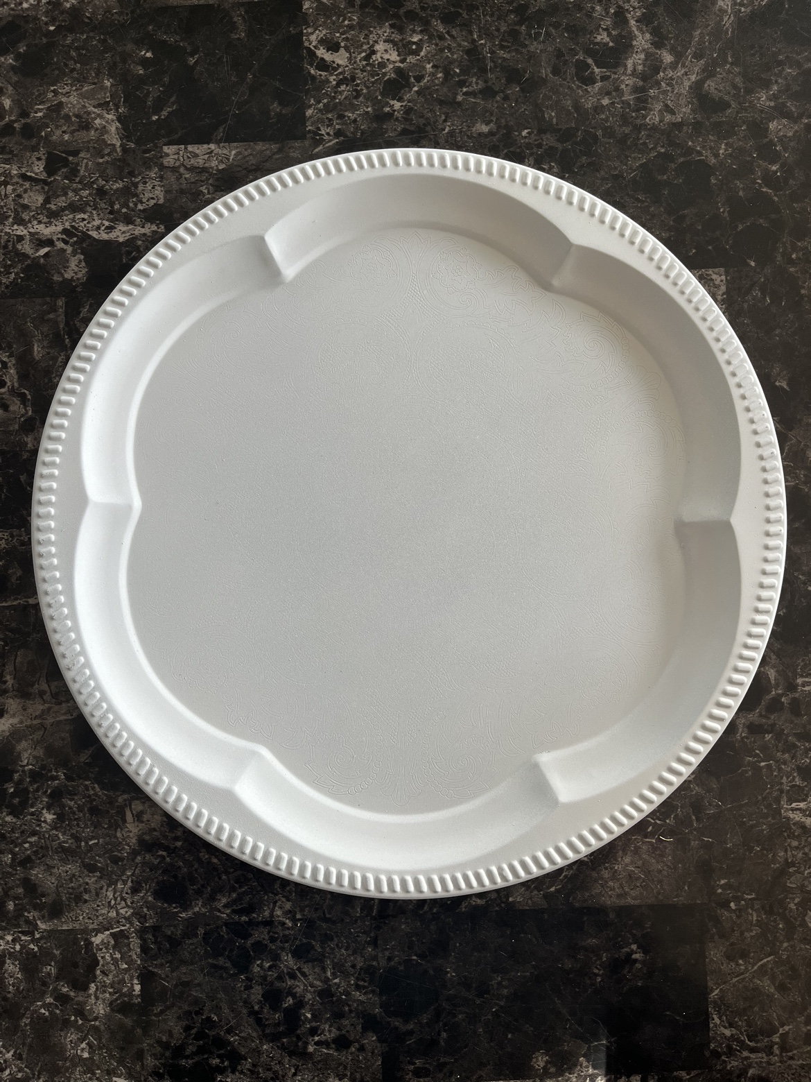 White Decor Platter