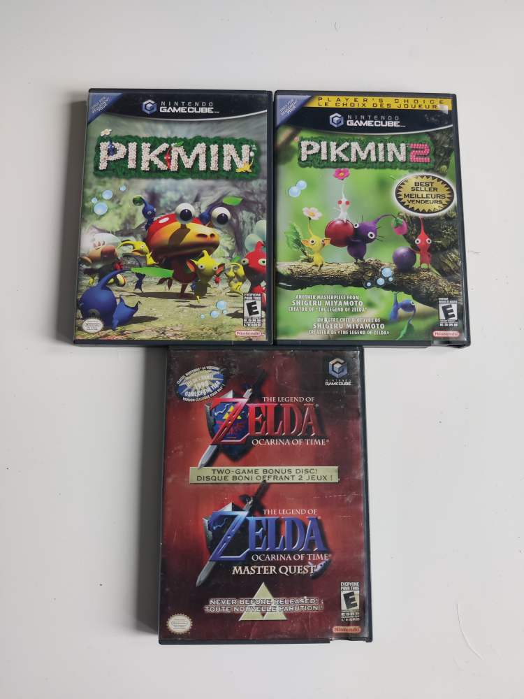 GameCube Games (Zelda, Pikmin 1 & 2)