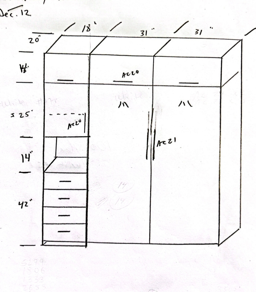 Wall Bed with Storage - photo 2