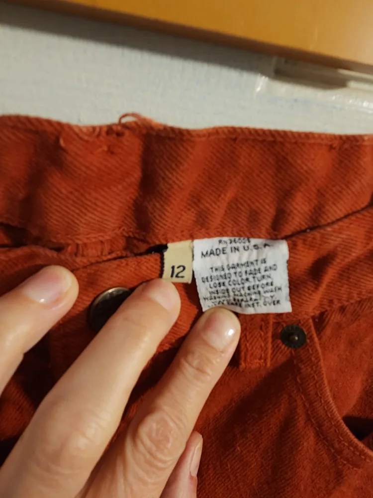 Size 12 - Vintage Calvin Klein Red Jeans image indicator(2)