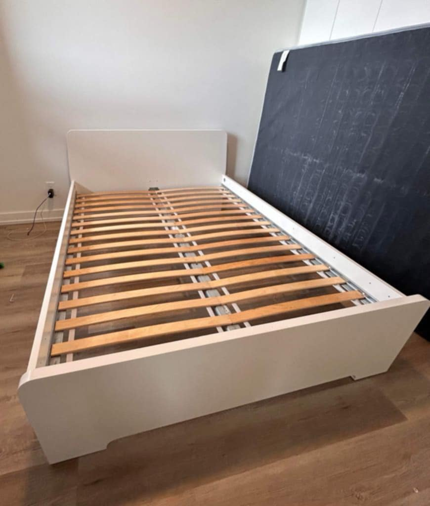 IKEA MALM Double Bed Frame, White