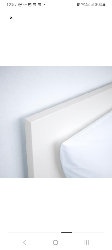 IKEA MALM Double Bed Frame, White - photo 5