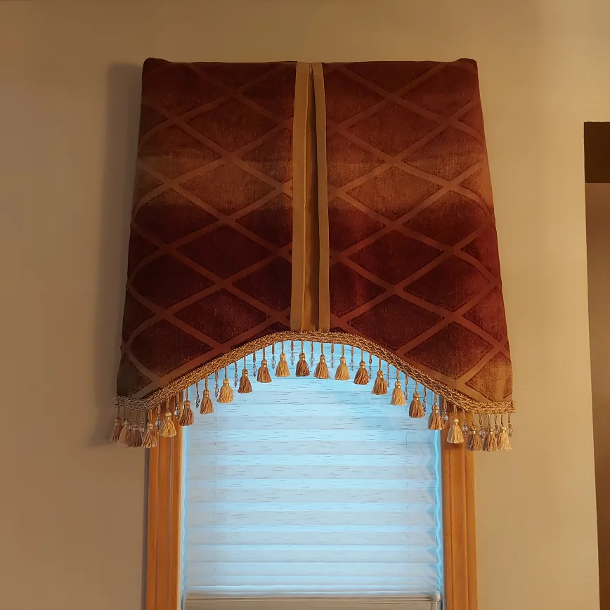 ***DONATED TO HABITAT FOR HUMANITY***Valance with Tassels thumbnail