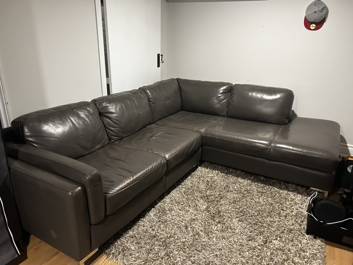 Leather Sectional Sofa - photo 2
