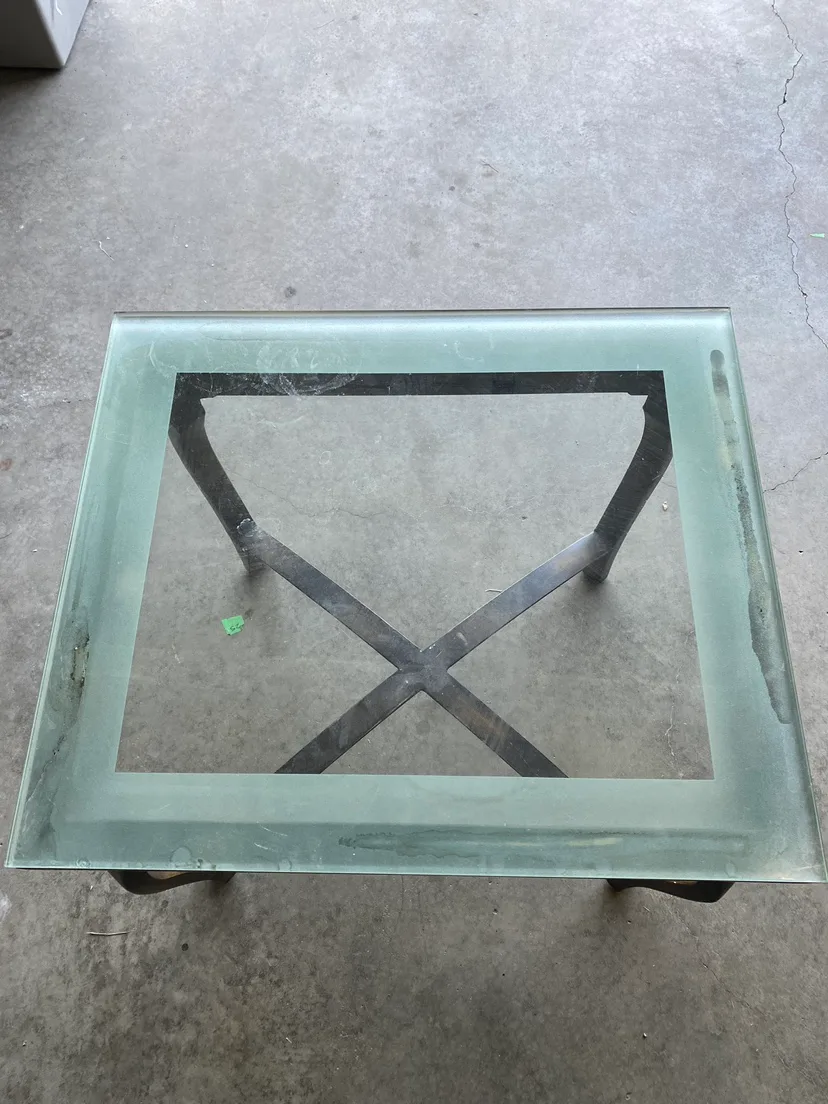 Glass Top End Table thumbnail