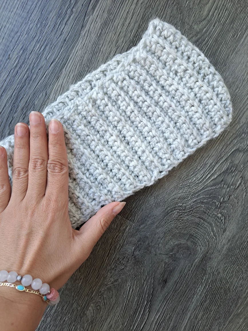 Crocheted Grey Headband thumbnail