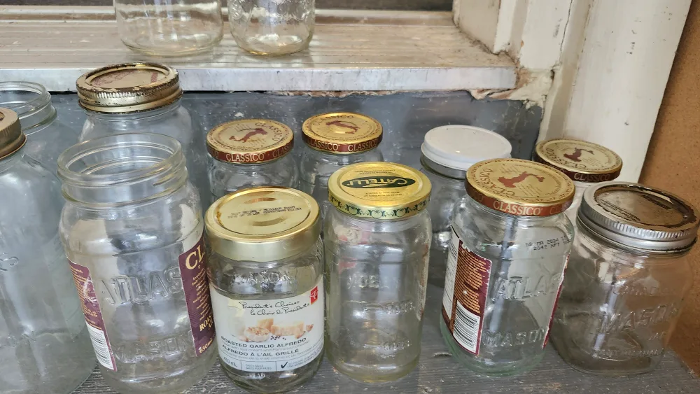 50 cents mason jar haul. Assorted size Mason Glass Jars image indicator(2)