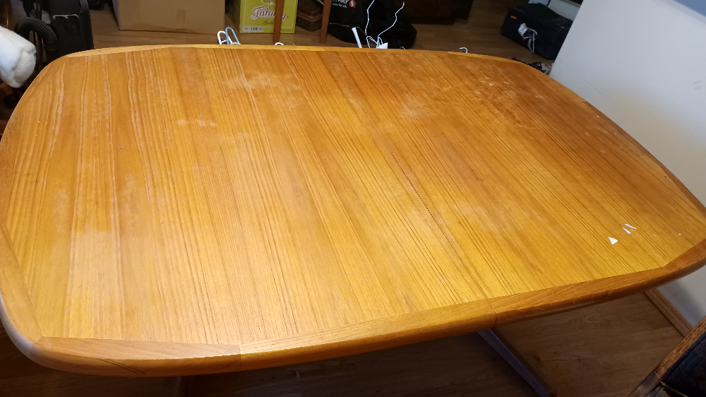 Wood Dining Table with 4 chair and 2 leafs - photo 3