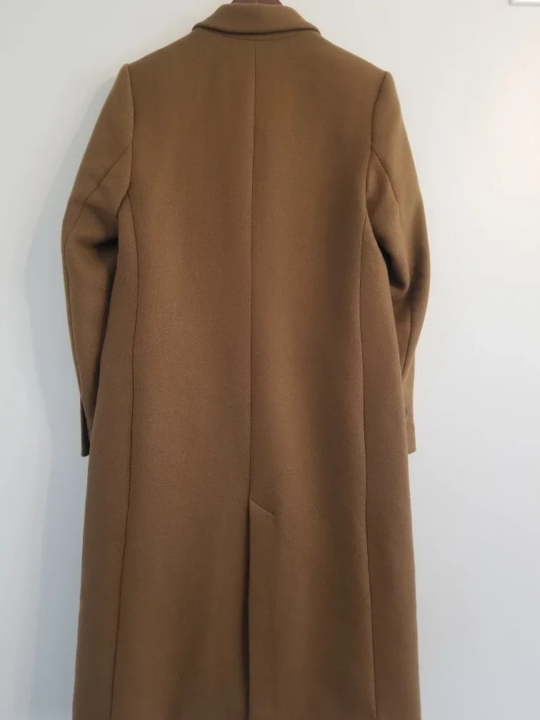 Zara Double Breasted Long Coat $60 image indicator(2)