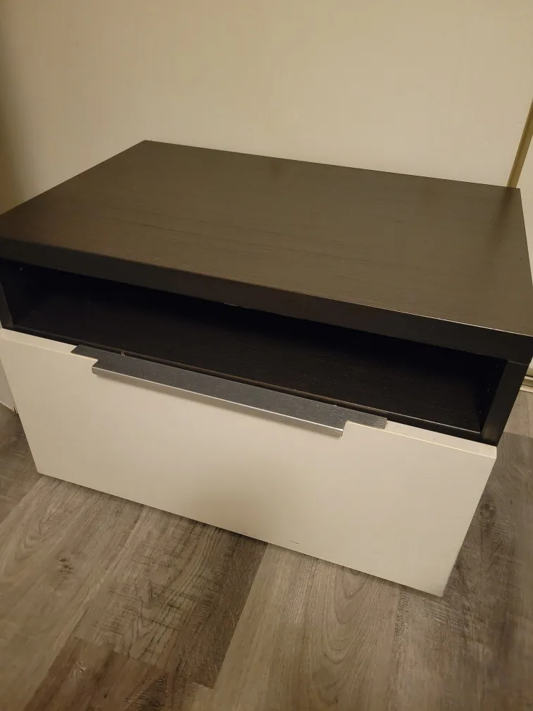 Nightstand with drawer and shelf thumbnail