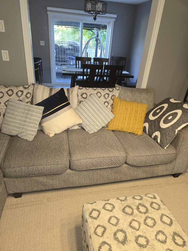 Sectional Sofa with Matching Armchair and Ottoman