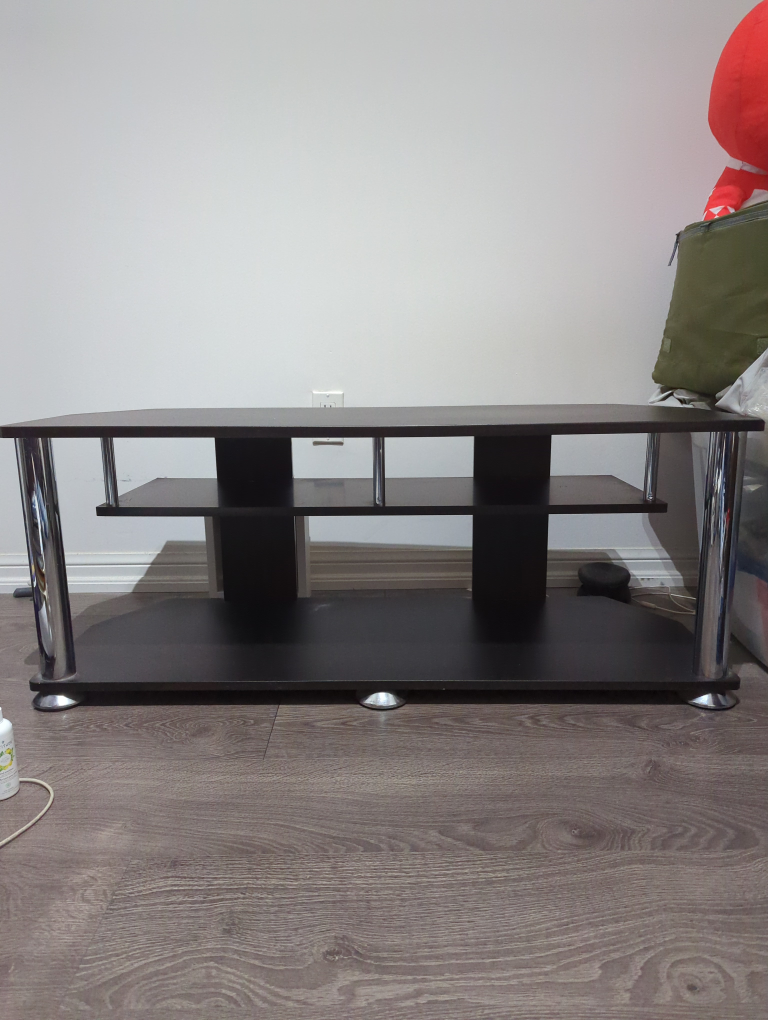 TV Stand with Chrome Legs