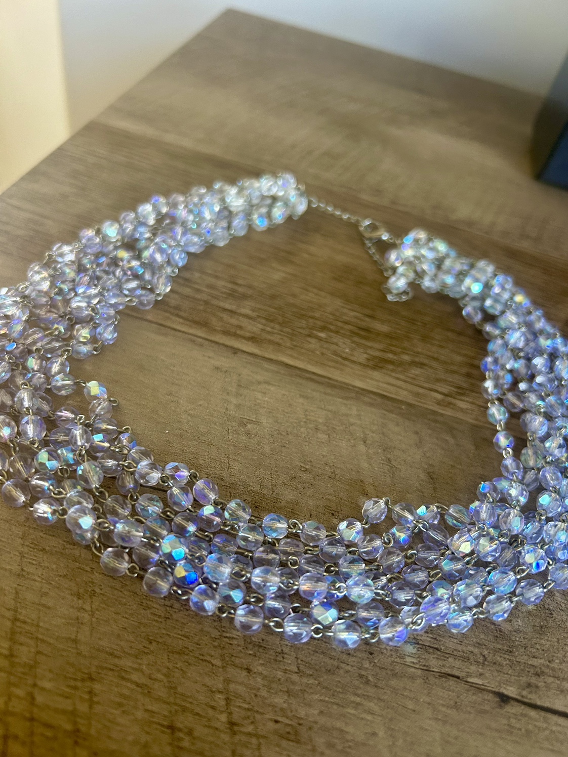 Iridescent Bead Necklace