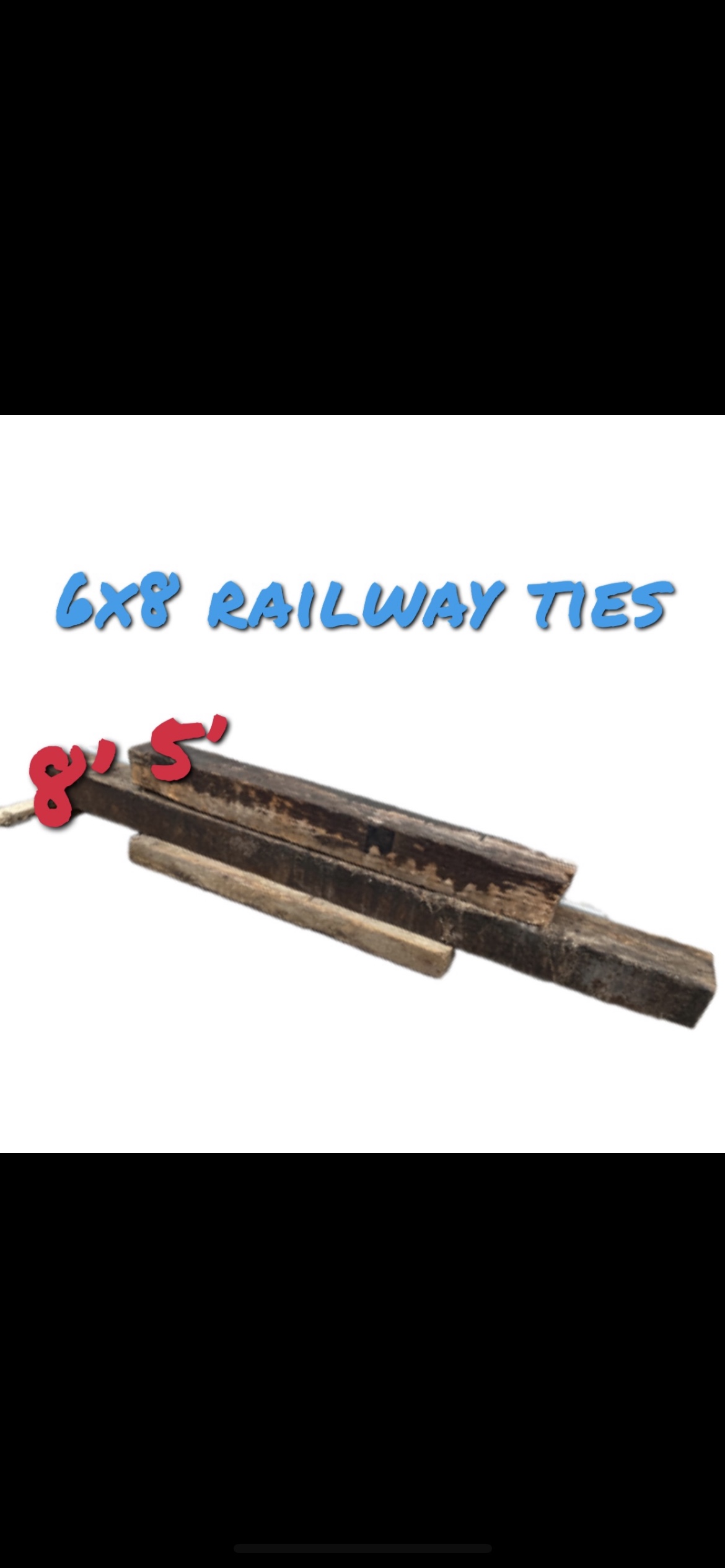 6x8 Railway Ties