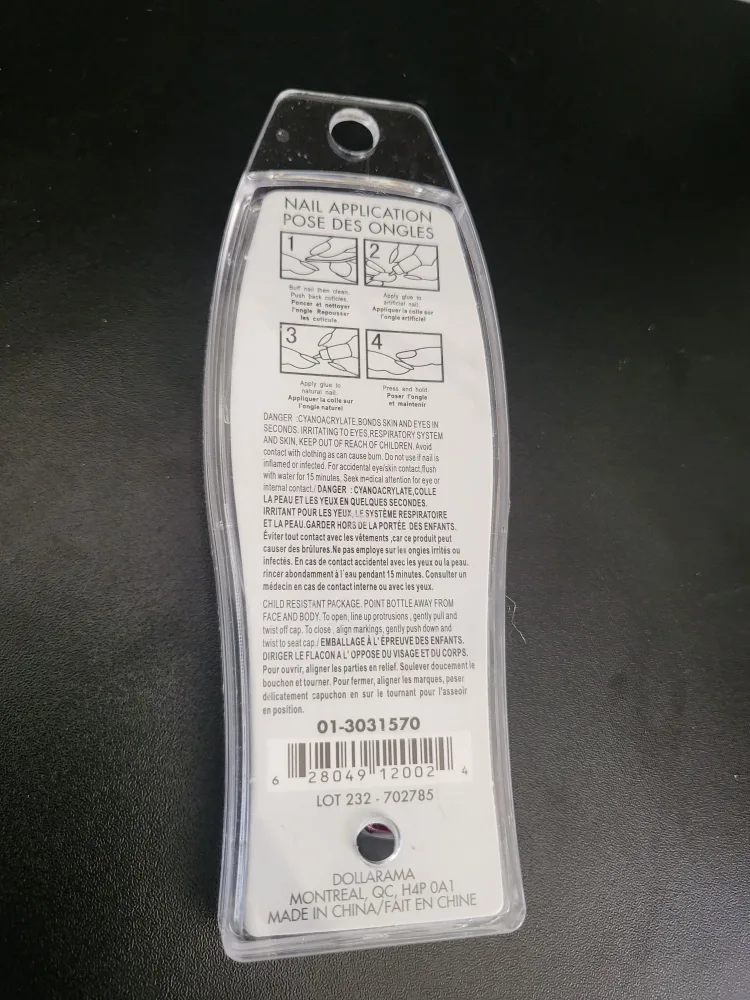 Fake Nails with Pink and Purple Stripes image indicator(2)