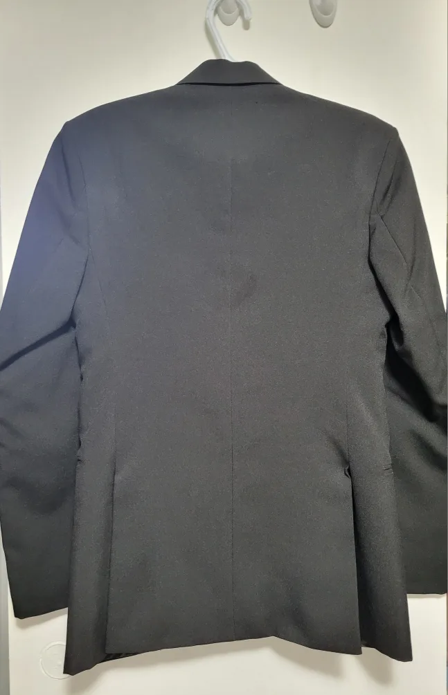 Men's Black Blazer Suit Coat image indicator(2)