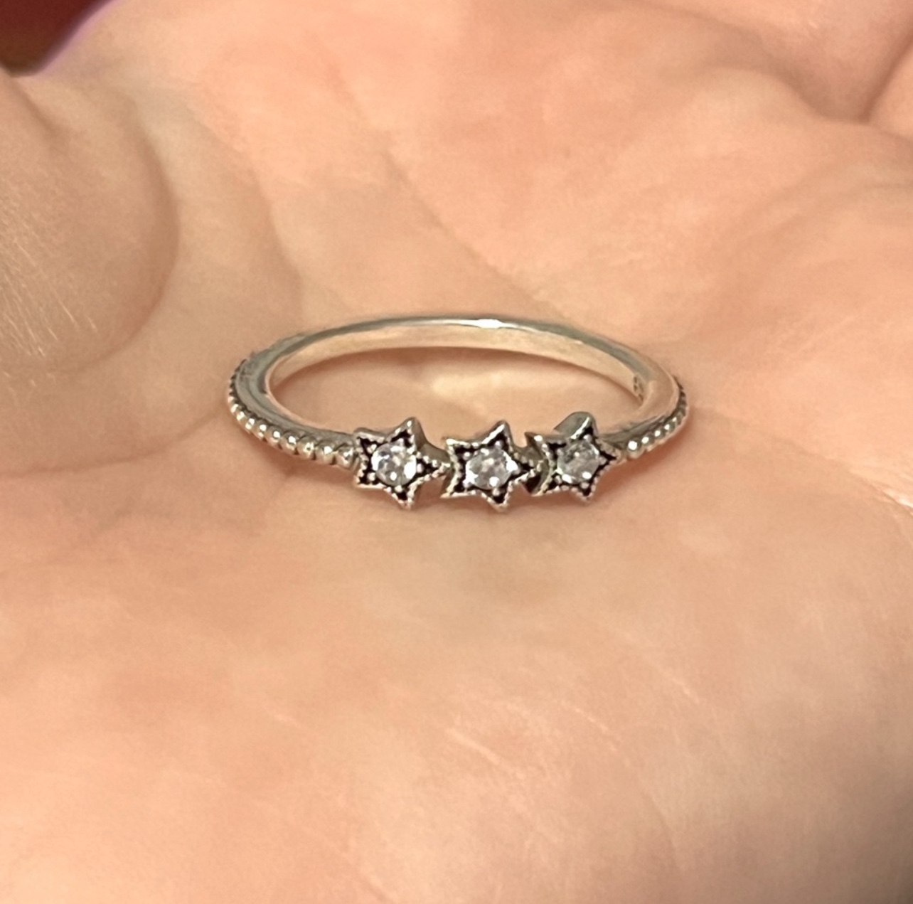 Authentic Pandora Sterling Silver Celestial Stars Ring