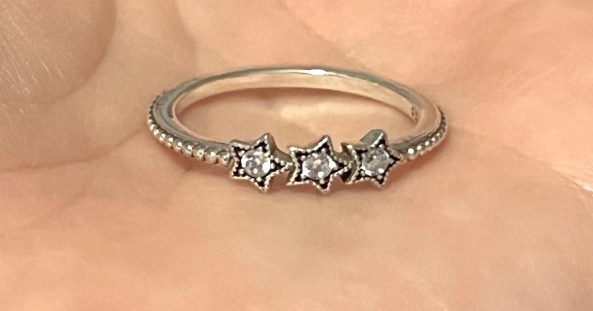 Authentic Pandora Sterling Silver Celestial Stars Ring Karrot