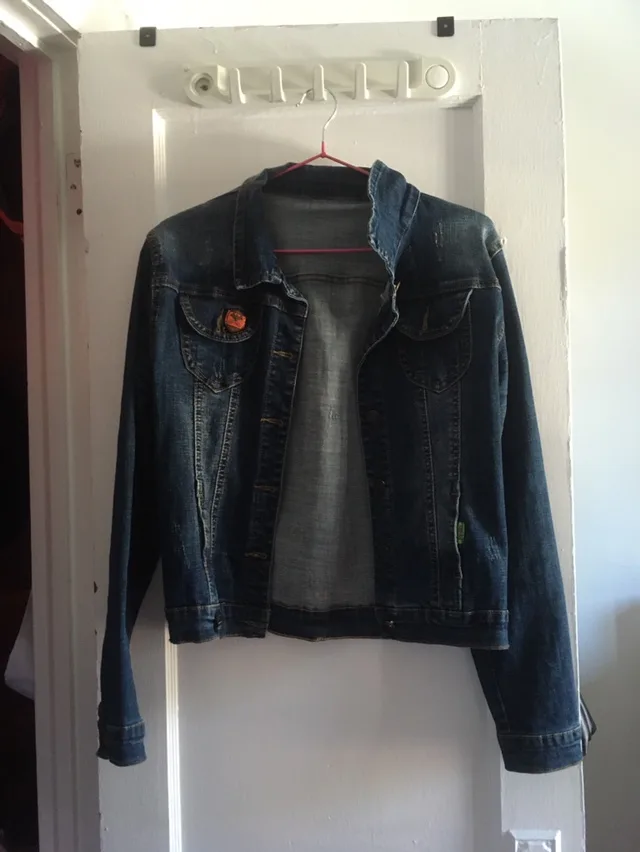 Dark Blue Denim Jean Jacket thumbnail