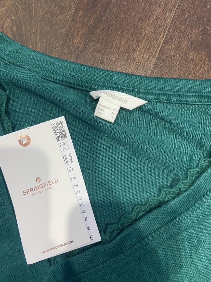 Springfield Green V-Neck Long Sleeve Top - photo 5