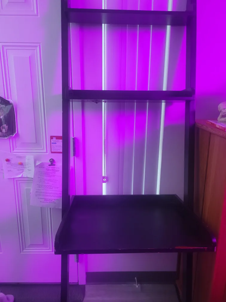 🥕🥕🥕Black Ladder Shelf with Desk image indicator(5)