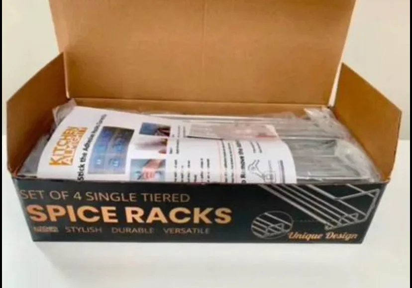 Spice Rack Rails - 4 Pack - 29 cm (11.41 inches) thumbnail