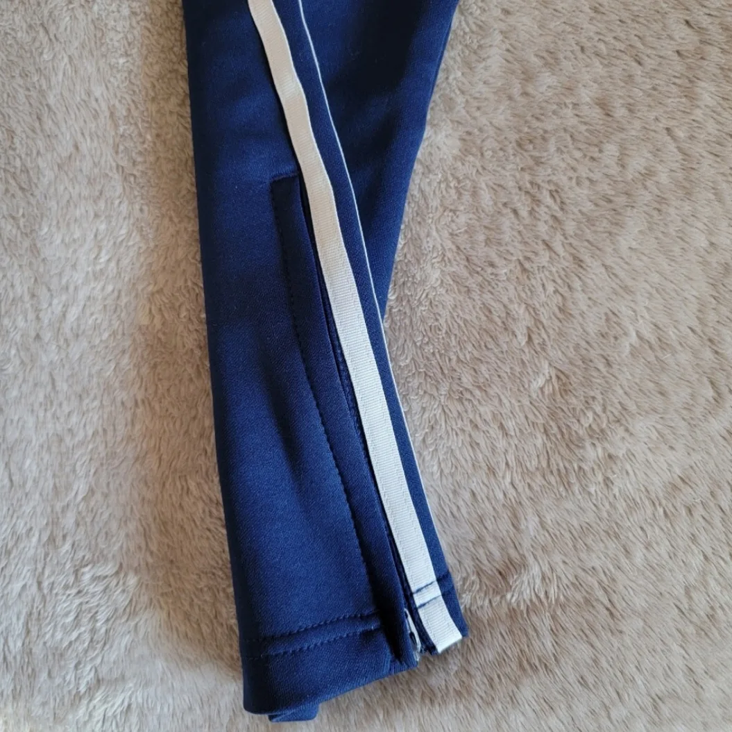 Adidas tapered blue track pants image indicator(5)