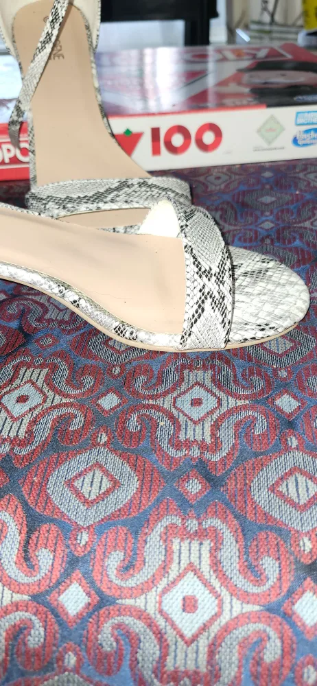 Ardene Snake Print Block Heel Sandals image indicator(2)