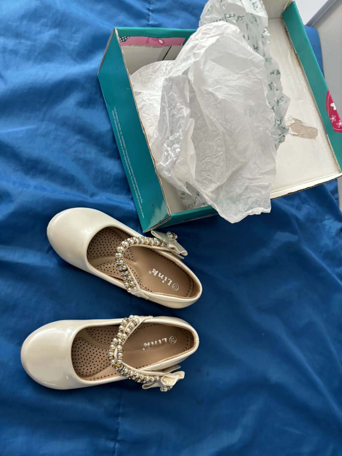 Girls White Dress Shoes Size 12 - photo 5