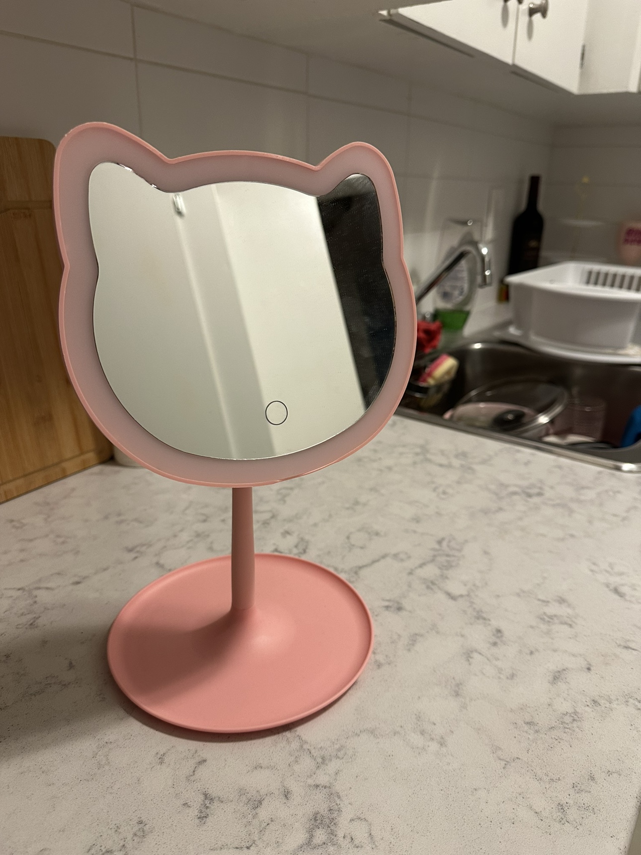 Pink Cat Makeup Mirror